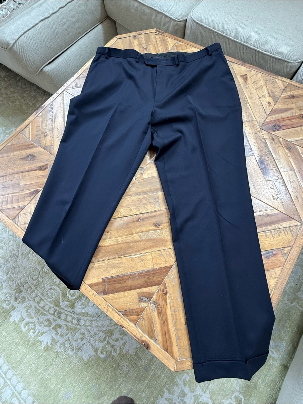 Michael Kors Men's Navy Two-Piece Suit Jacket 50L & Trousers 44x34 - Picture 4 of 5